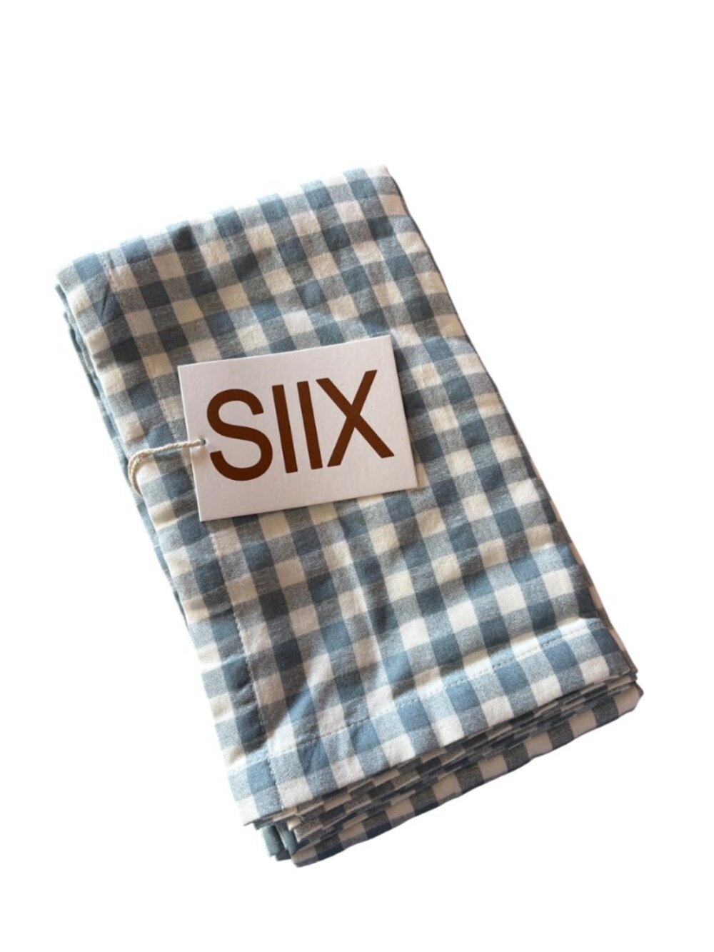 NWT SIIX Gingham Organic Cotton Gauze Swaddle